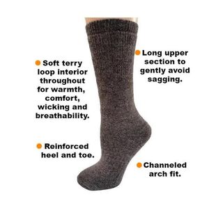 100% Alpaca Travelers Socks