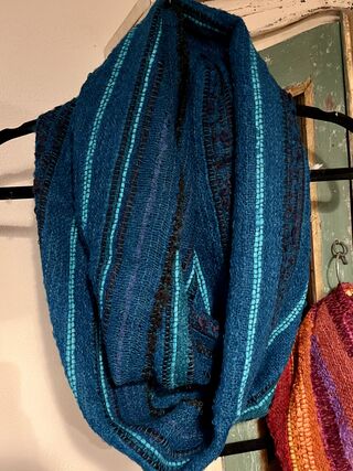 Alpaca Infinity Scarf - Blues