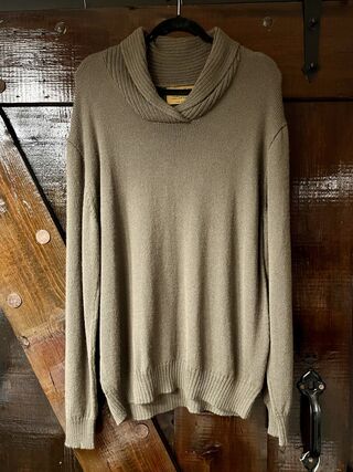 Men’s Pullover Alpaca Sweater- Olive