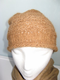 Ribbed Knit Alpaca Hat