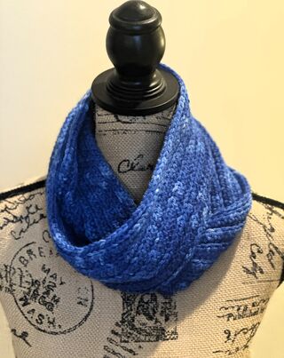 Bright Blue Infinity Scarf