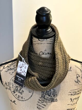 Olive Green Infinity Scarf