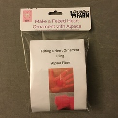 Needle Felting a Heart Ornament