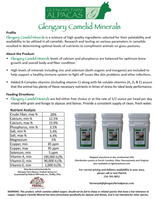 Glengary Camelid Minerals