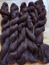 Cinnamon & Black Silk Yarn