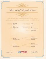 USYAKS Registration