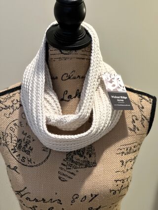 Photo of White Infinity Scarf