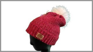 Photo of Child Dark Pink Pom Pom Hat